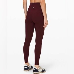 Lululemon Align Super-High Rise Pant 28" Garnet Size 8